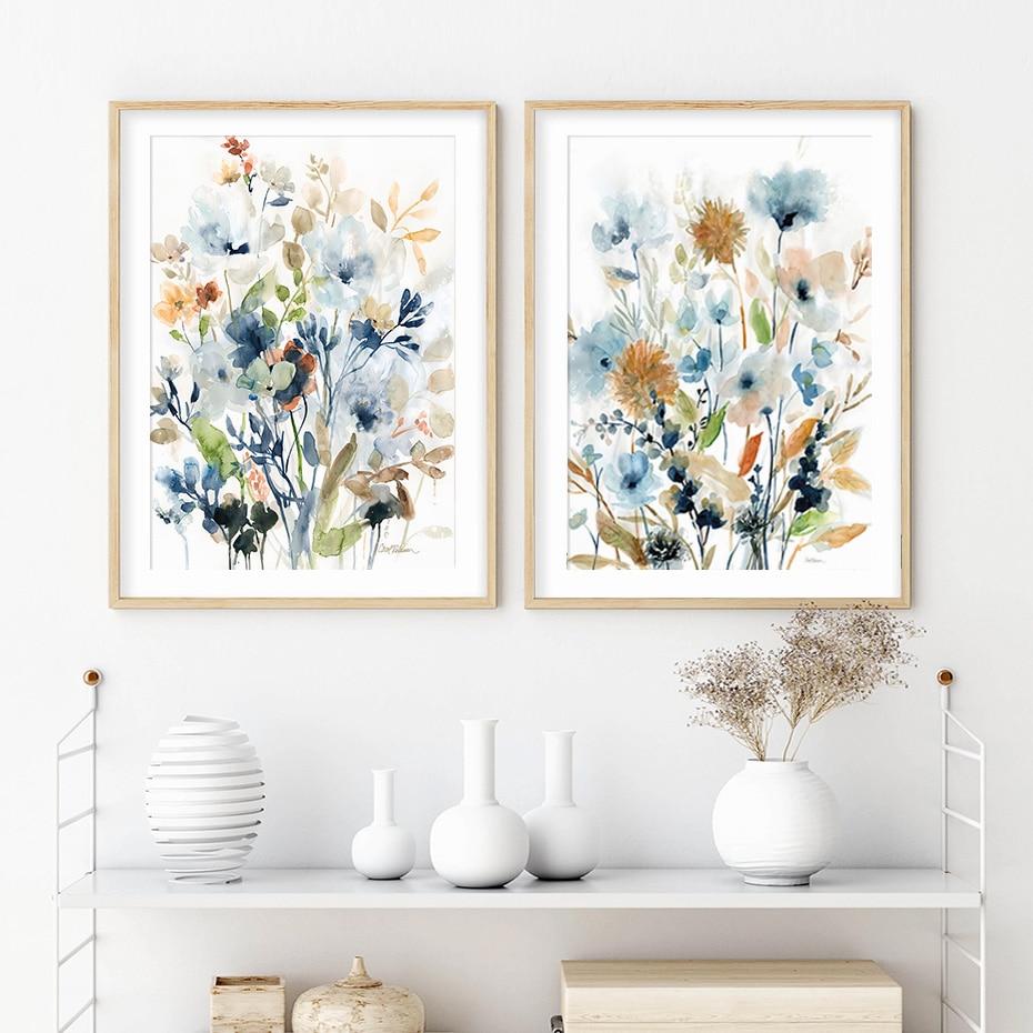 Tableau Scandinave Fleurs