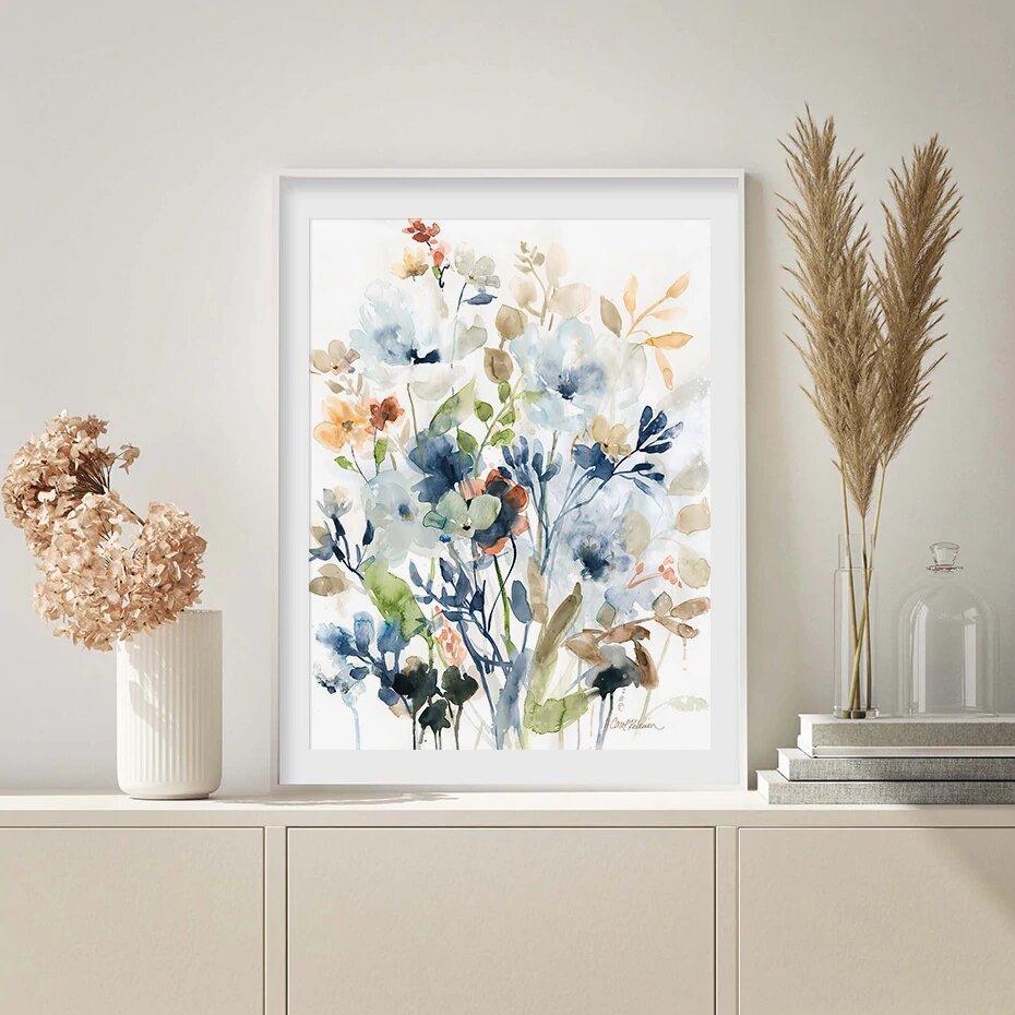 Tableau Scandinave Fleurs