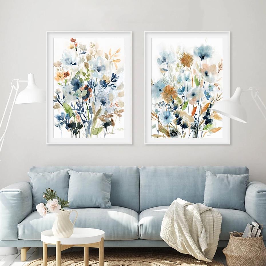 Tableau Scandinave Fleurs