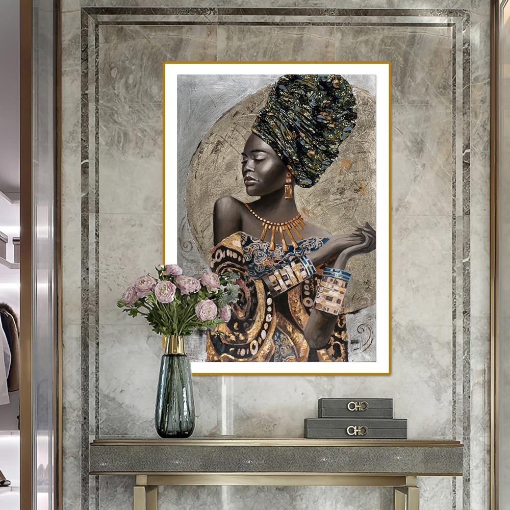 Tableau Moderne Femme Africaine