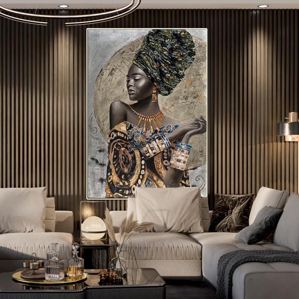 Tableau Moderne Femme Africaine