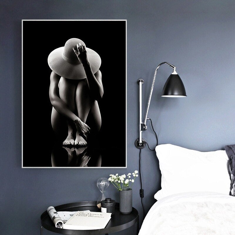 Tableau Femme Noir et Blanc