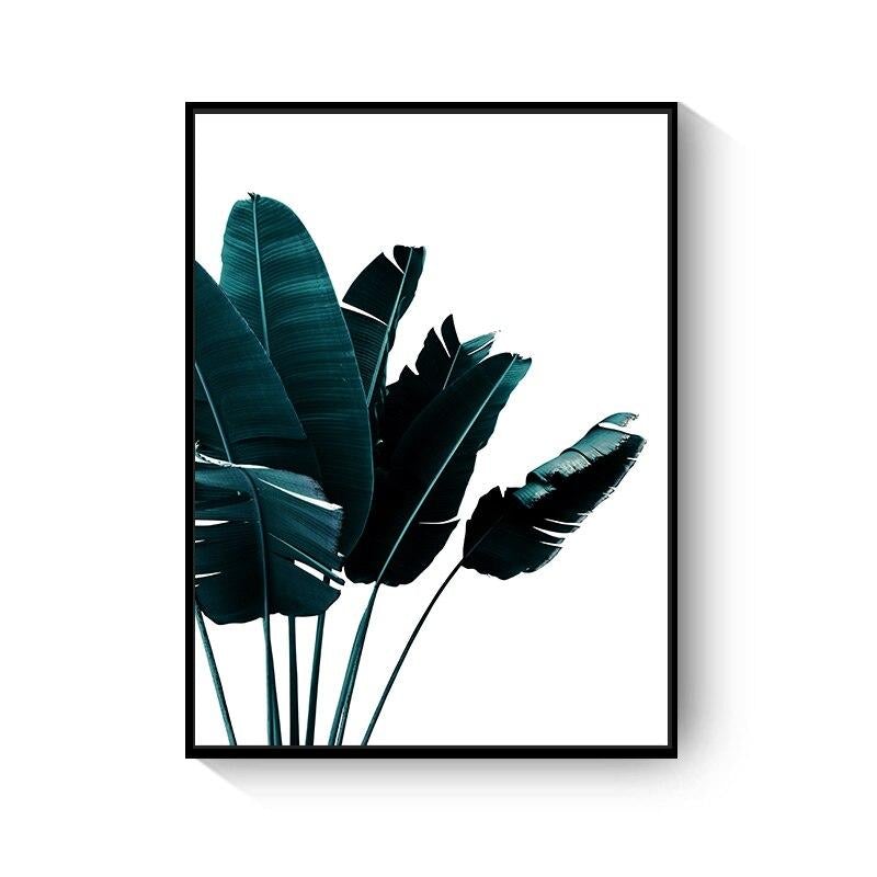 Tableau Scandinave Feuille Tropicale - 1704