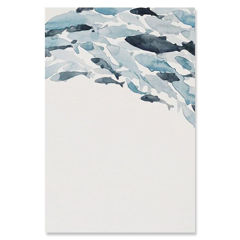 Tableau Scandinave Poisson Moderne